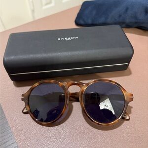 Givenchy Tortoise Frame Sunglasses with Dark Lenses